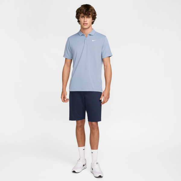 Поло мужское Nike Court Dri-Fit Solid Grey/White