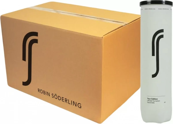 Мячи теннисные Robin Soderling Tour Edition White 4 Balls в коробке 72 мяча