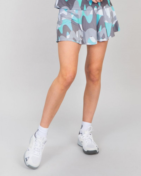 Юбка женская Bidi Badu Good Vibes Printed Wavy Grey/Aqua