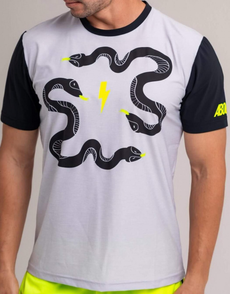 Футболка мужская About Tech Snakes Grey Melan