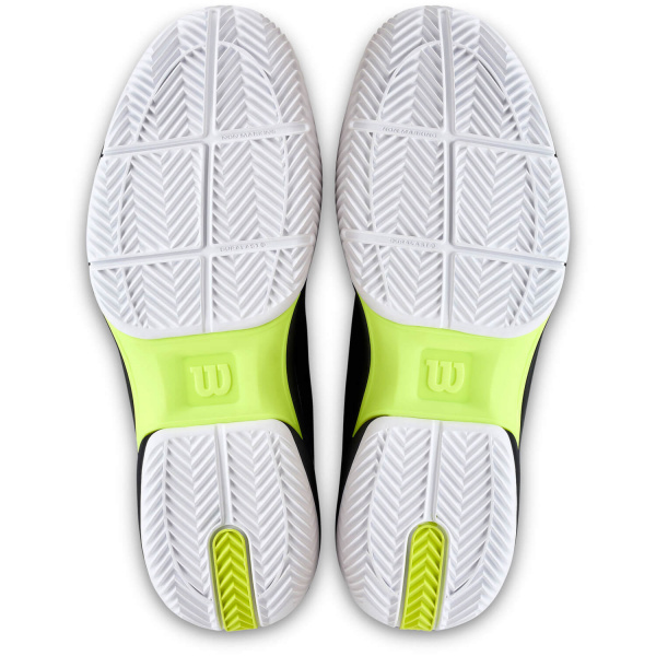 Кроссовки мужские Wilson Rush Lite 5 Clay Black/White/Safety Yellow