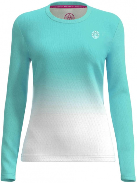 Футболка с длинным рукавом для девочек Bidi Badu Crew Gradiant Aqua/White