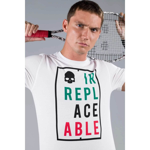 Футболка мужская Hydrogen IRREPLACEABLE COTTON White  T00522-001