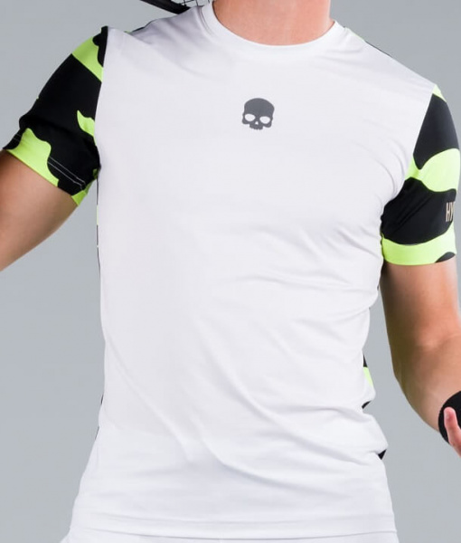 Футболка мужская Hydrogen Camo Tech White/Fluo Yellow Camouflage  T00514-G06