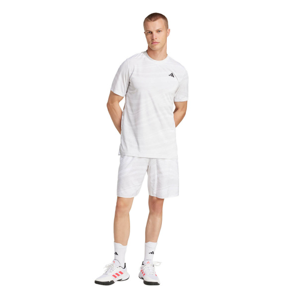 Шорты мужские Adidas Club Climacool Graphic 9in Shorts White/Dash Grey
